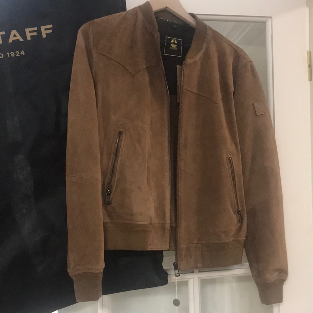 Belstaff Suede Leather Jacket US 12 (fits small)